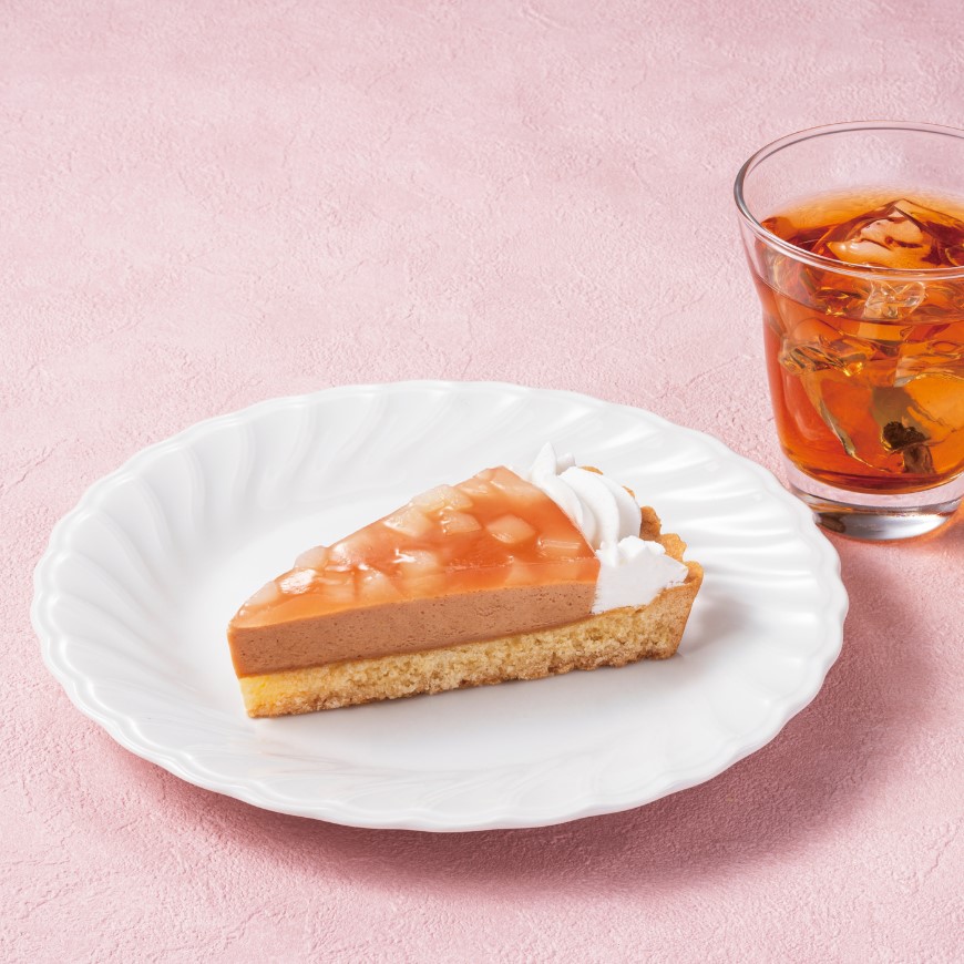 ピーチティーをイメージしたタルト
