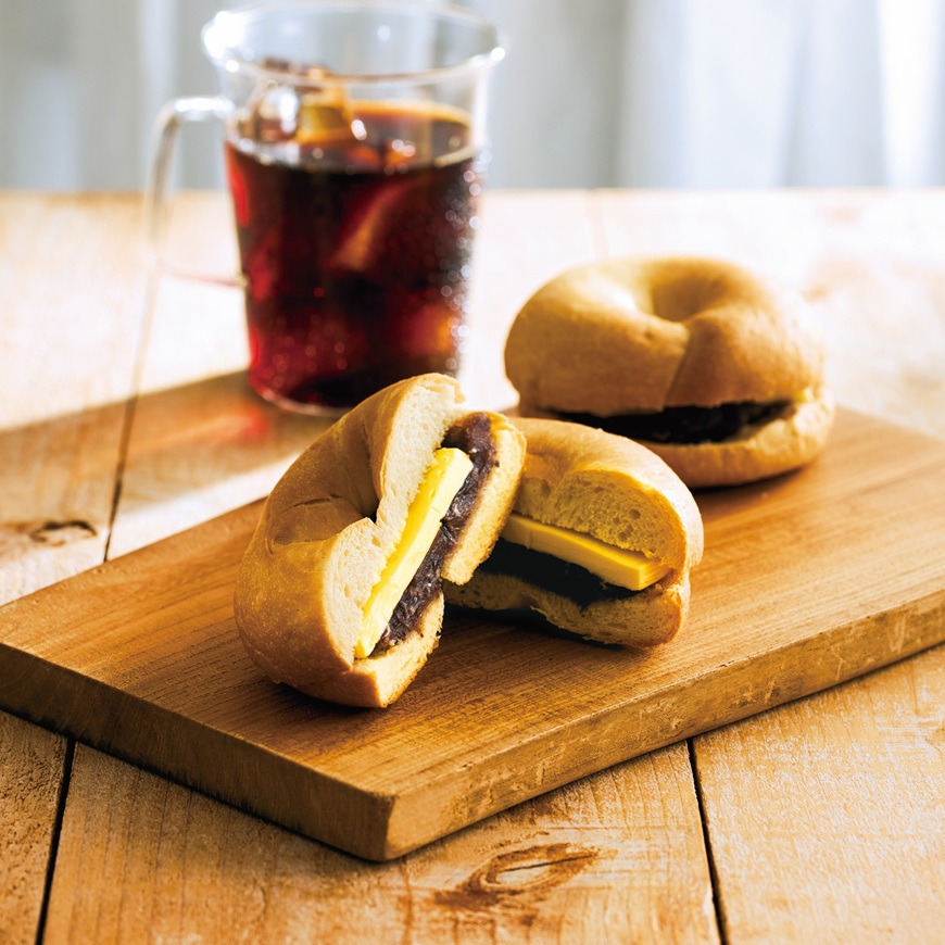 塩味ベーグル×あんバターの組み合わせ