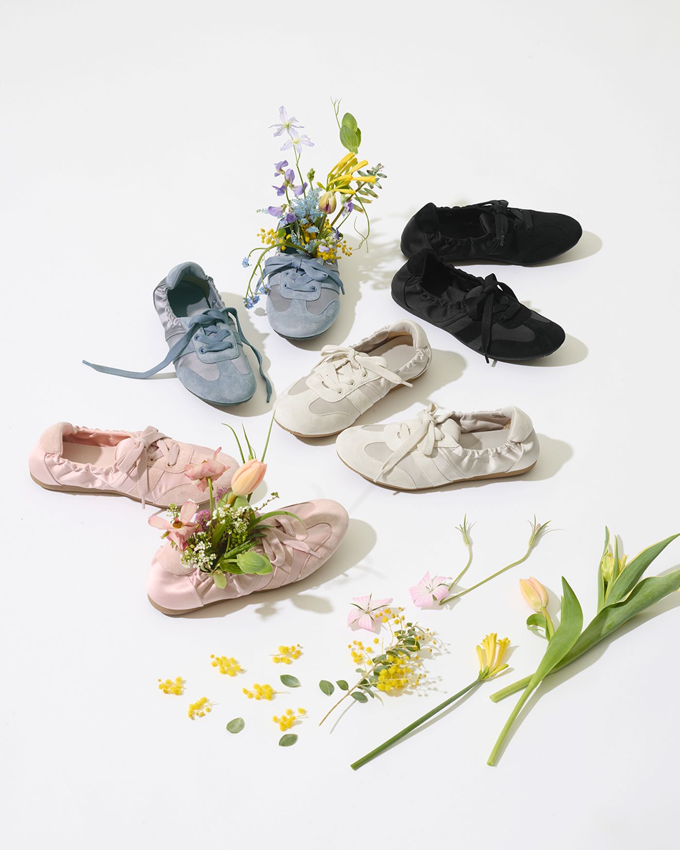 ギャザーバレエスニーカー